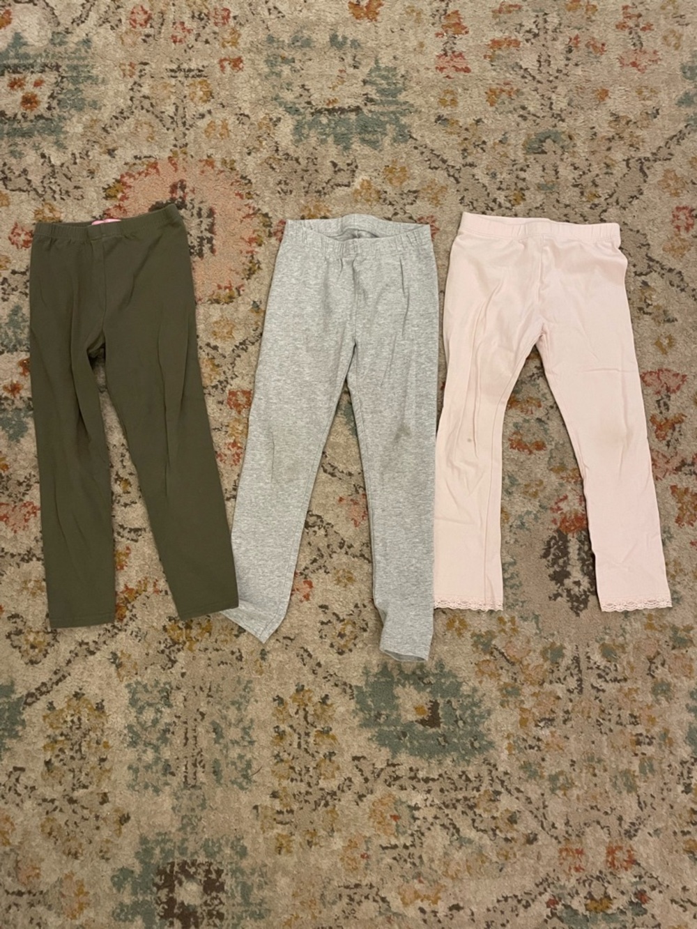 Girls solid color leggings bundle